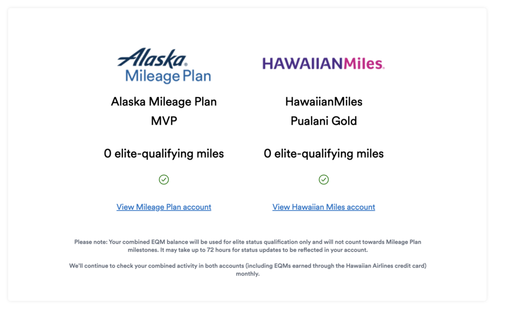 a screenshot of a mileage plan